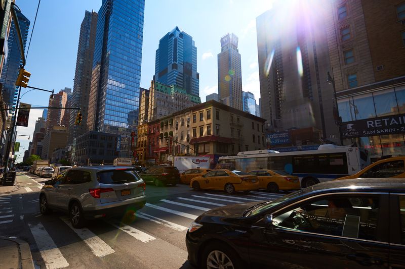 Нью Йорк, тревел-фото, небоскреб Траффикphoto preview