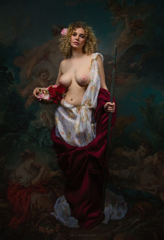 ню, nude, богиня, миф Персефонаphoto preview