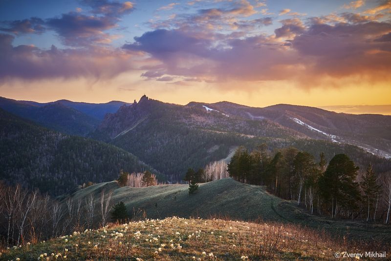 такмак Весенний вечер на Торгашинском хребтеphoto preview