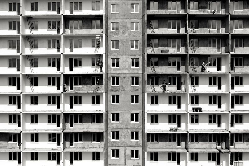 стройка, репортаж, работа, покраска, дом, новострой, владивосток, недострой Новостройphoto preview