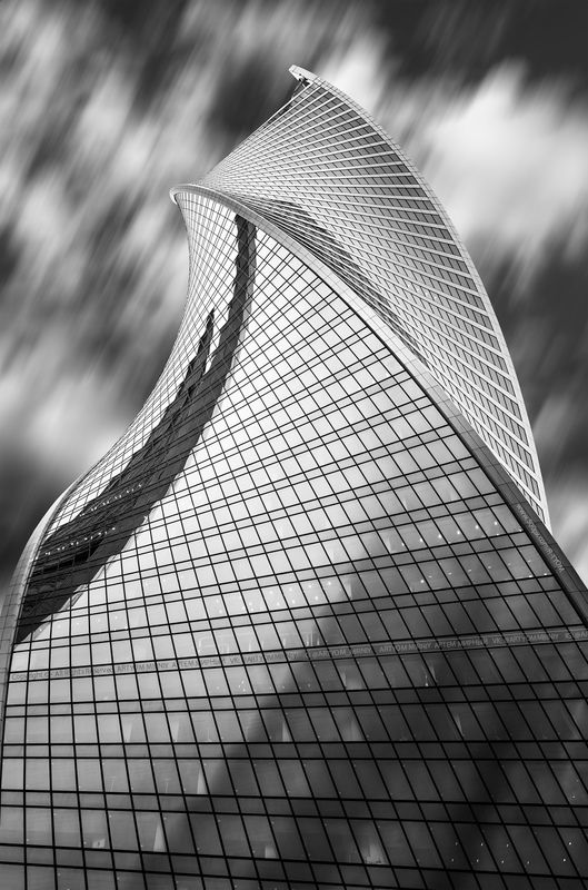 книга владыка моря, cityscape, эволюция, москва, россия, башни, небоскреб, москва-сити, арт, артем мирный, moscow, evolution, tower, russia, art, artyom mirniy, черно белая фотография, black and white, свет, Башня Эволюция / Москва-Сити фото превью