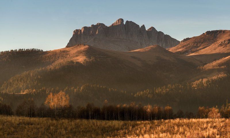 кавказ, утро, , осень, ноябрь, бороновы, поляны ЕГО ВЕЛИЧЕСТВО ЗАПАДНЫЙ АЧЕШБОК  или  ОСЕНЬ ПРИШЛАphoto preview