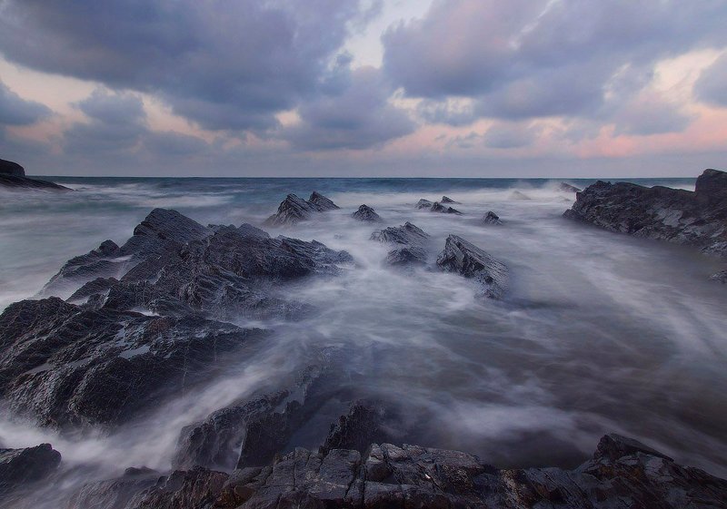 Фрагмент вечернего штормаphoto preview