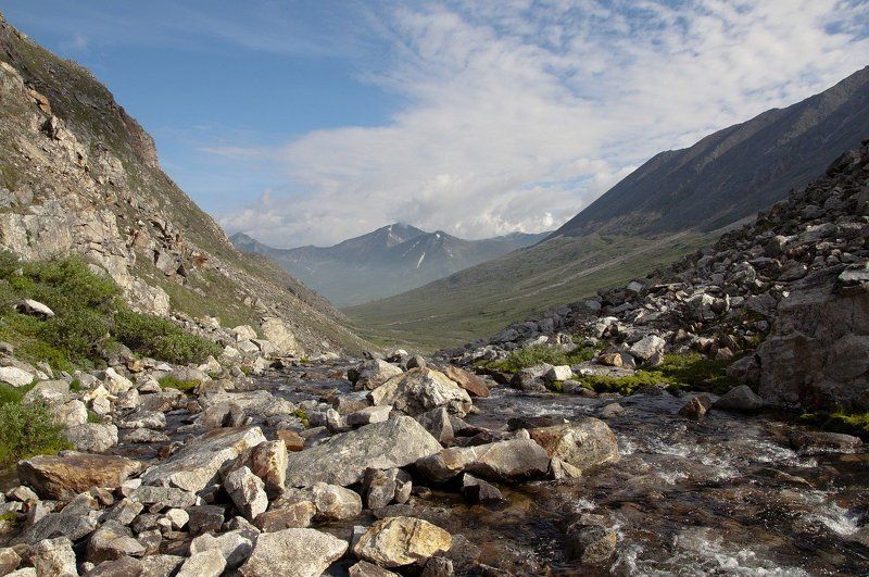 Речка быстрая, каменистая в нашей местности протекаетphoto preview