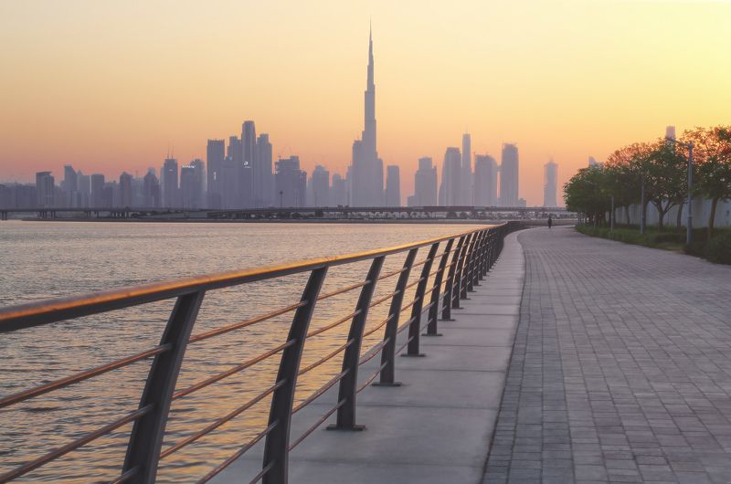 дубай, оаэ, dubai, uae Дубайский закатphoto preview