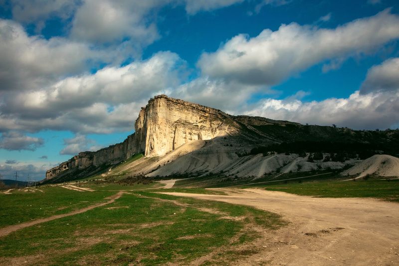 пейзаж, природа, солнце, день, горы, крым Белая скала фото превью