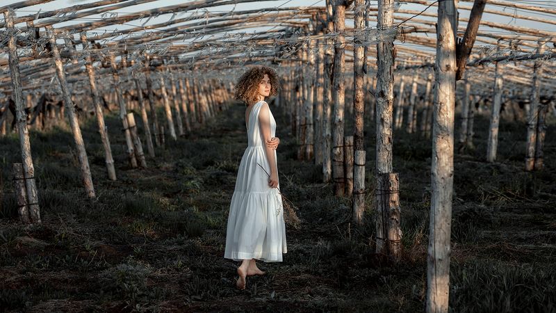 пленэр девушка поле Марьянаphoto preview