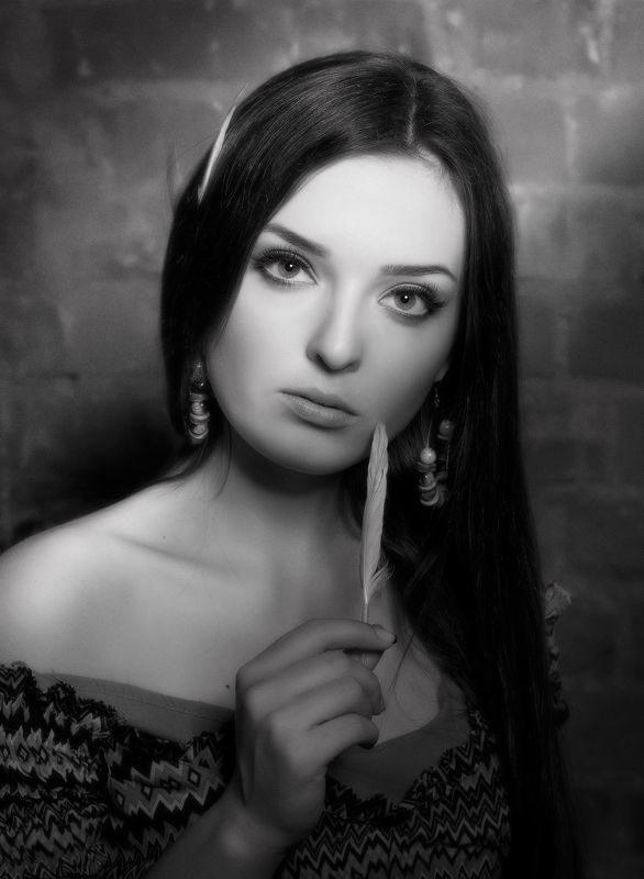 портрет;ч/б * * *photo preview