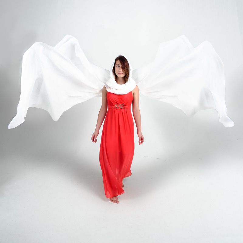 красное ткань ветер крылья Про крыльяphoto preview