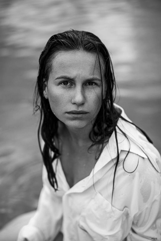 портрет, женский портрет, черно-белое, portrait, woman, woman portrait Даринаphoto preview