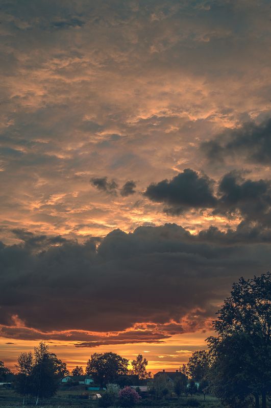 пейзаж, природа, закат, солнце, весна, облака Балтийскй закатphoto preview