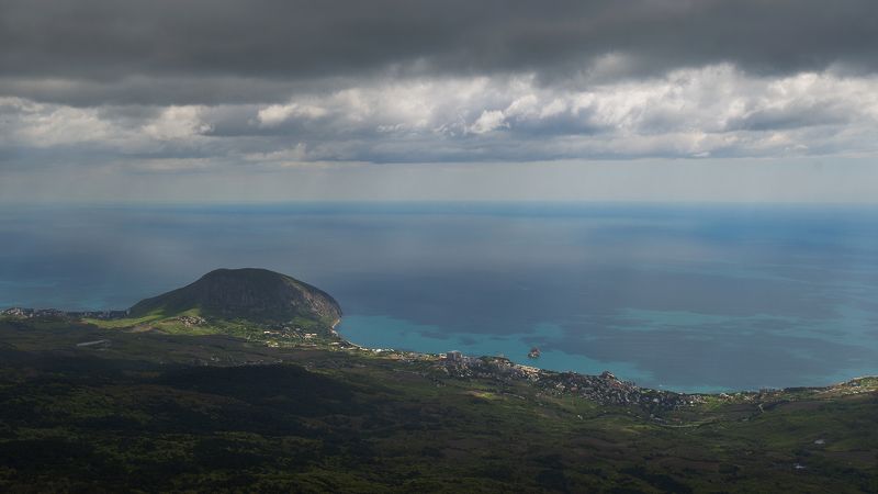 пейзаж, море, высота, небо, landscape, sea, sky Sentimentphoto preview