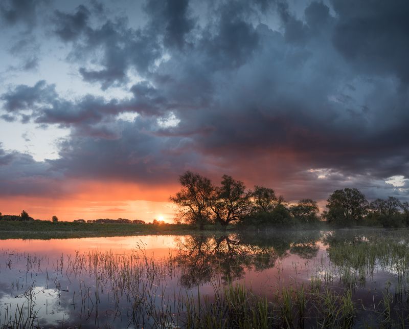 новгородская область, рассвет, После дождяphoto preview