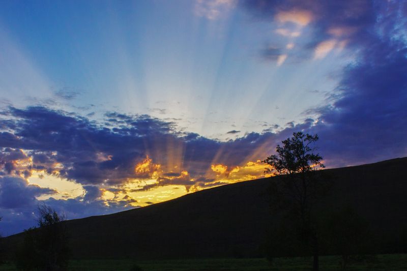 природа, южный урал, горы, утро, восход, облака, лучи солнца Восходphoto preview