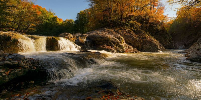 река сахрай , водопад , манькин шум ОСЕНЬ НА РЕКЕ САХРАЙphoto preview