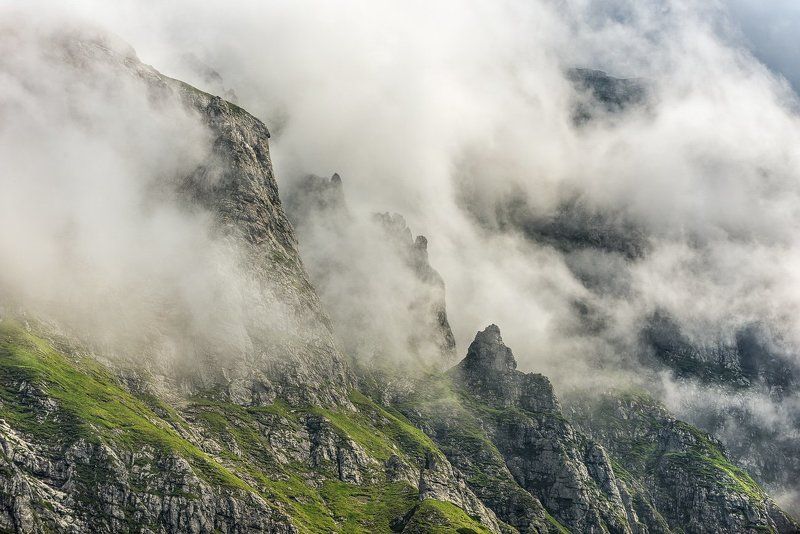 Clouds, Fog, Landscape, Mountain, Nature photo preview