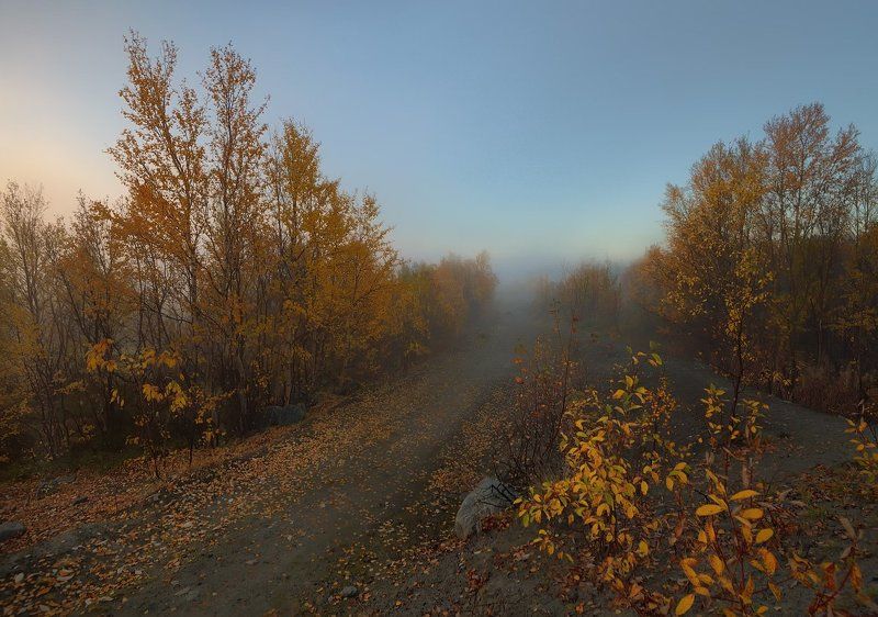 Дорога в осеньphoto preview