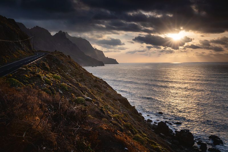 mountains, spring, spain, sunset, ocean Mountains on the Oceanphoto preview