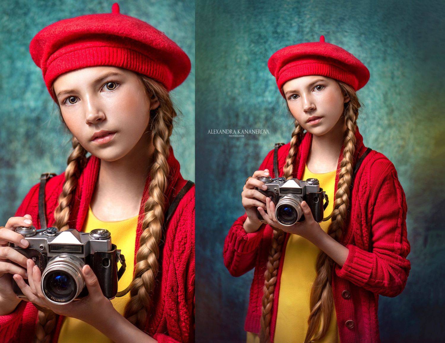 Девочка с фотоаппаратом. Автор: Александра Кананерова , Александра Кананерова