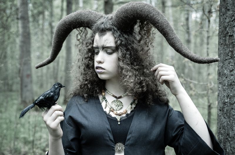 портрет, девушка, лес, постановочная фотография, Магия полнолуния.photo preview