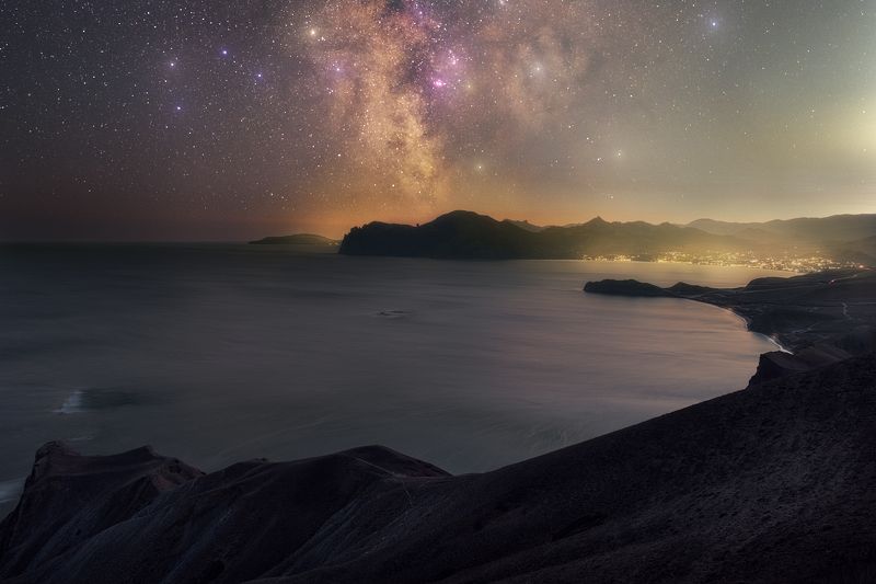 звезды, джан-кутаран, хамелеон, орджоникидзе, крым, млечный путь, юбк, milky way, осень, астро, черное море, ночь Крымская ночьphoto preview