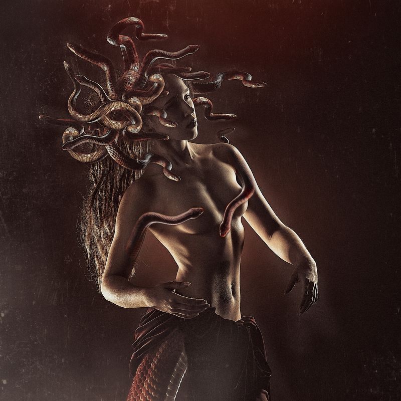 медуза, горгона, девушка, портрет, постановочная, фотография, фэнтези Медуза Горгонаphoto preview