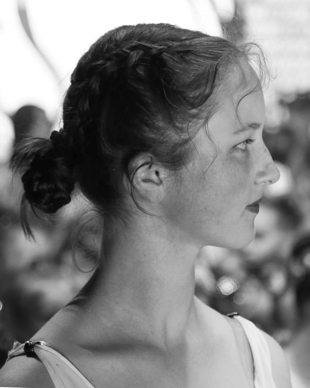 портрет, девушка, чб  Портрет photo preview