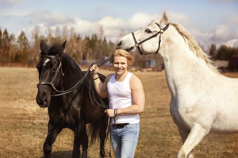 Сергей и два коняphoto preview