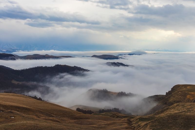 горы,восхождение,кавказ,облака облачный берег....photo preview