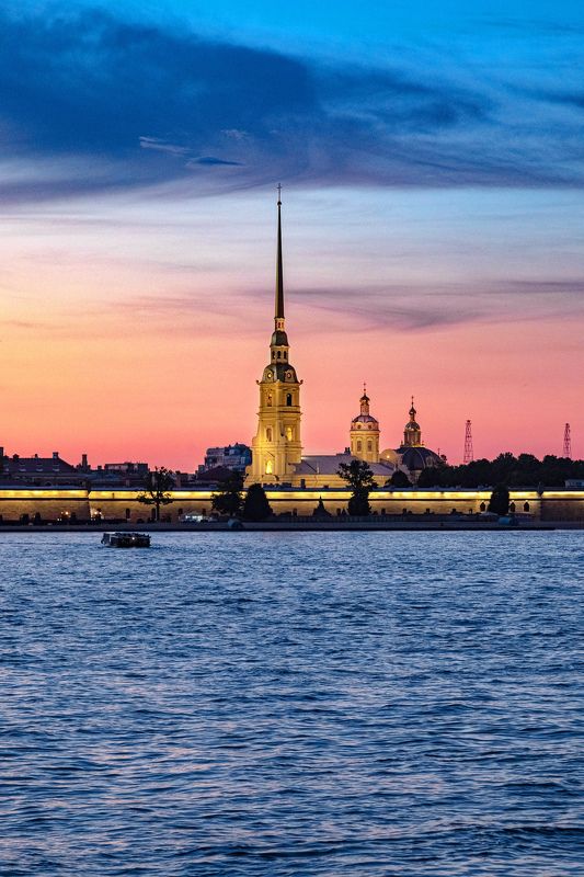 город, пейзаж, санкт-петербург, закат, небо, река Вечная классикаphoto preview