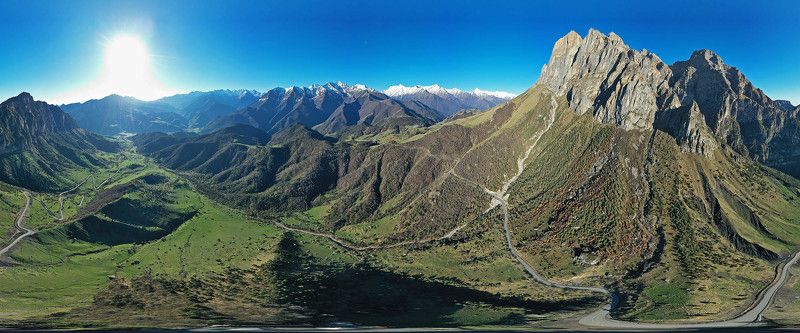 Ингушетия, Кавказ, Цей-Лоам, дрон, аэро Перевал Цей-Лоам  фото превью