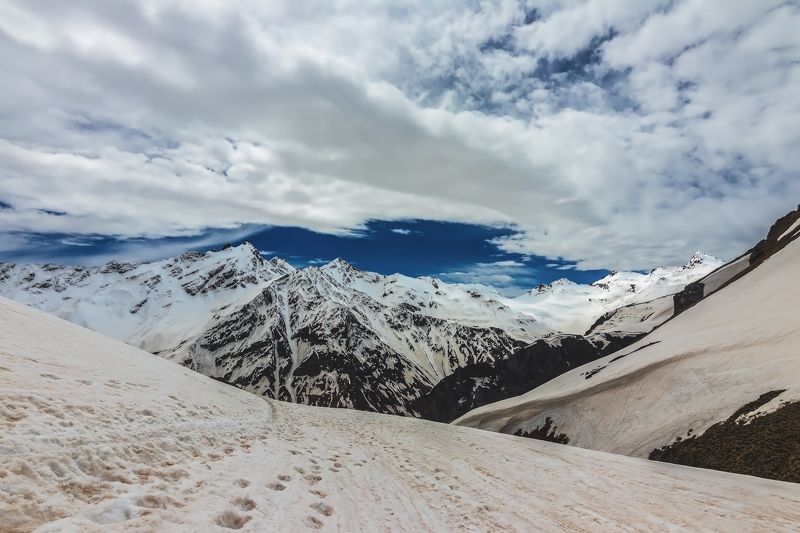 горы,восхождение,кавказ,облака под белыми облаками...photo preview