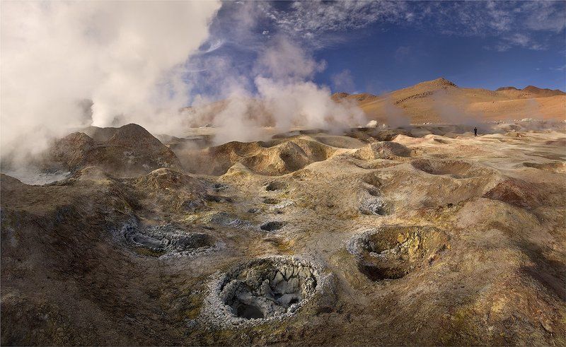 альтиплано боливии, фумаролы 5000 метров фото превью