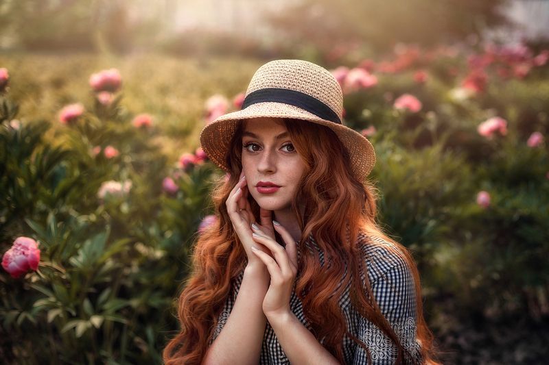 девушка, портрет, рыжая Настяphoto preview