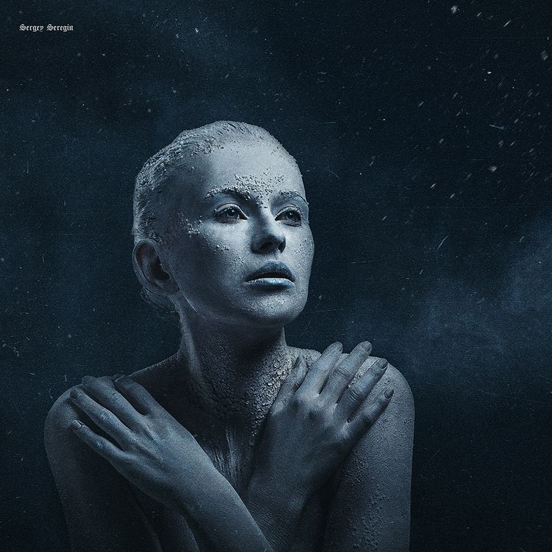 девушка портрет холод лёд иней мороз синий ЗАМОРОЖЕННАЯphoto preview