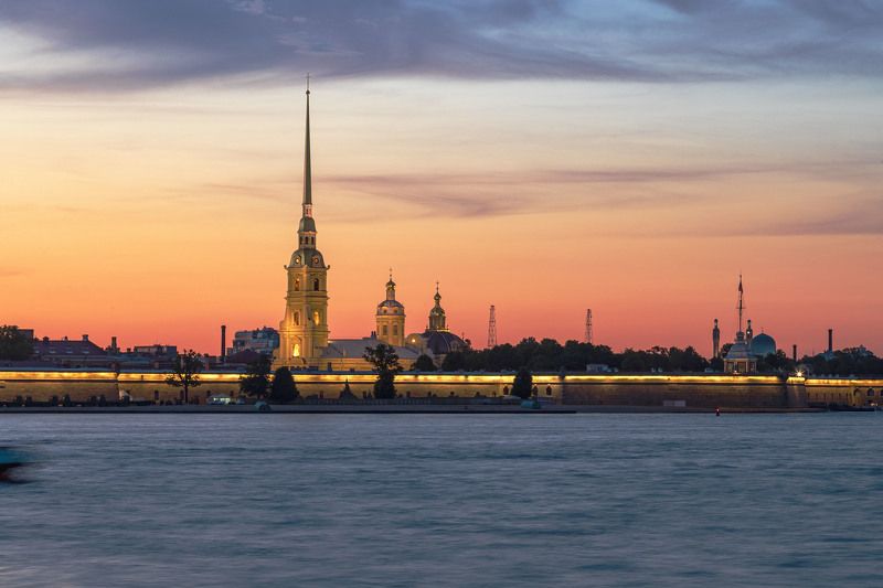 город, архитектура, туризм, путешествие, пейзаж, вечер, закат Классика Белых ночейphoto preview