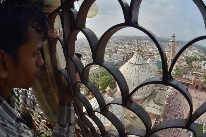 индия, мечеть, мусульманство, дели, минарет, панорама, рыбий глаз, путешествие, шагнивнеизведанное Из цикла \