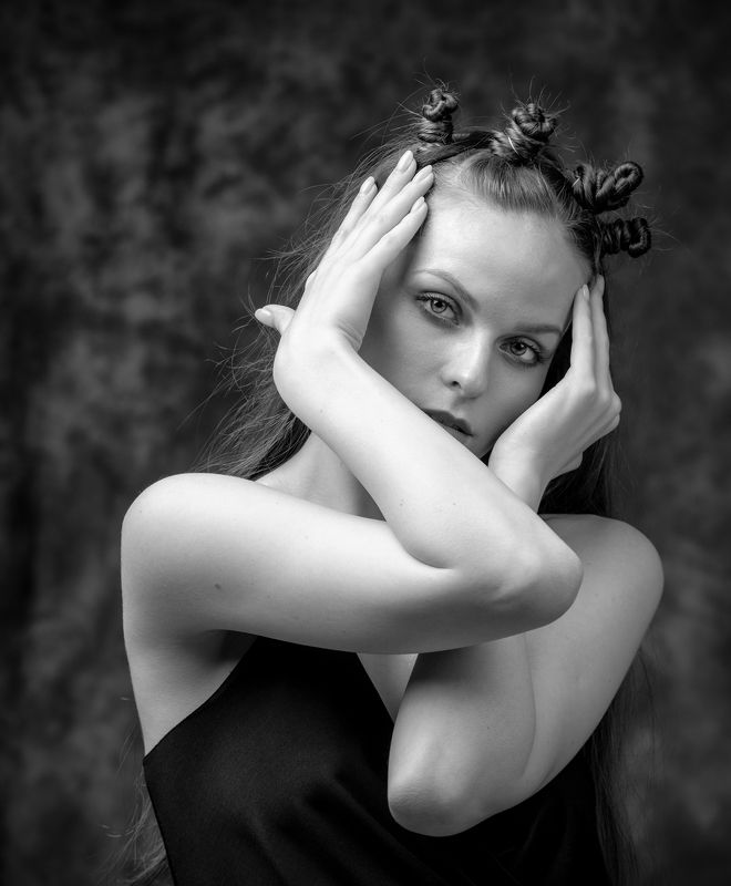 студийный портрет, красивая девушка, женский портрет, концептуальное Алиса фото превью