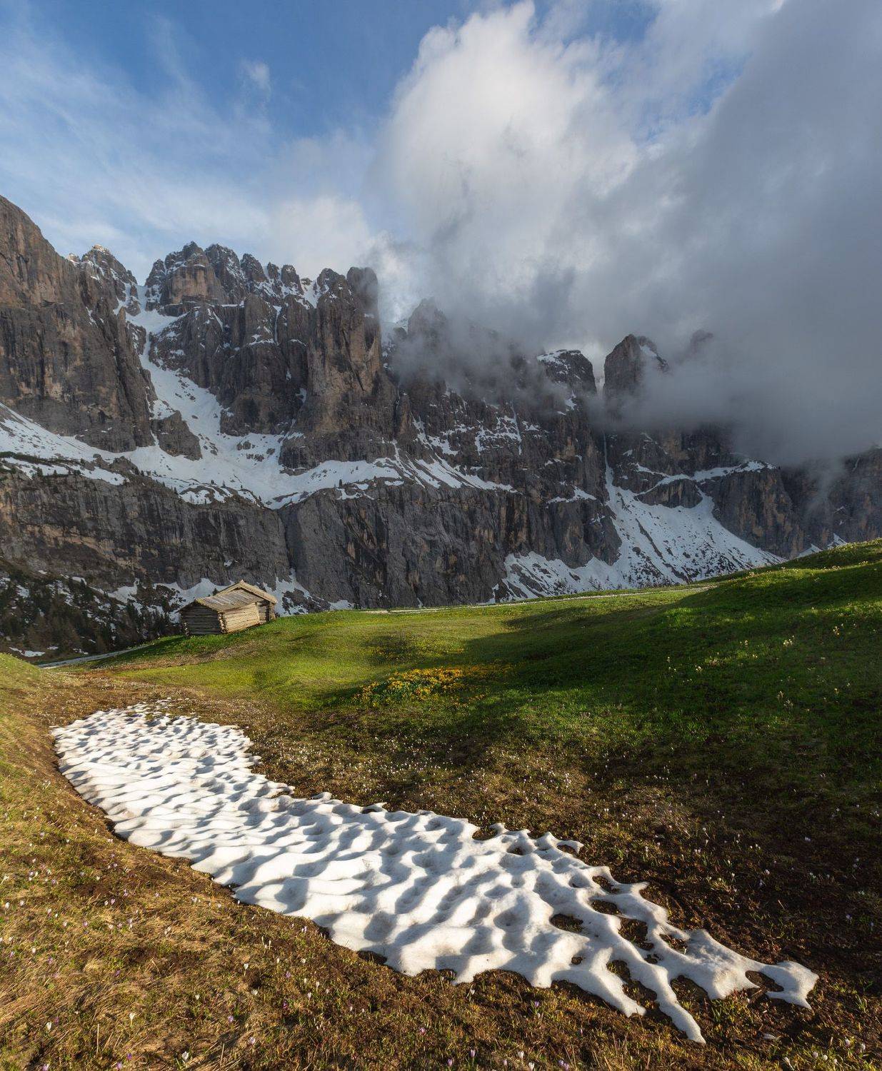 италия, доломиты, горы, облака, закат, лето, природа, landscape, italy, dolomites, Геннадий Финенко