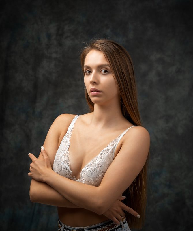 студийный портрет, красивая девушка, женский портрет, концептуальное, будуар Анастасияphoto preview