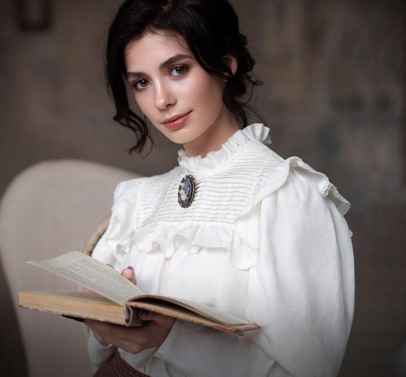 женский портрет, female portrait, portrait, female Jane Austenphoto preview