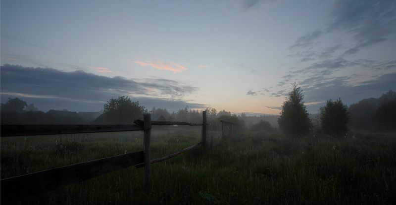 туман, прясла Сельцы, околица 2021photo preview