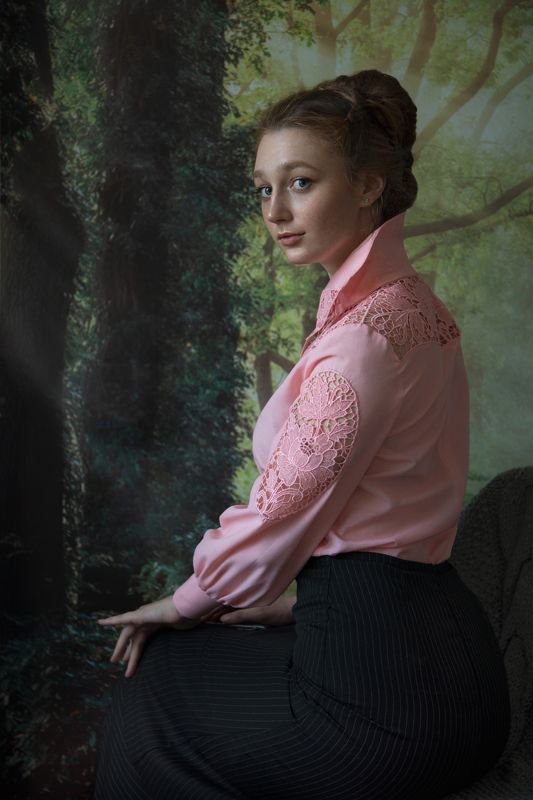 женский портрет, ретро, винтаж, female portrait, ritratto femminile Лесяphoto preview