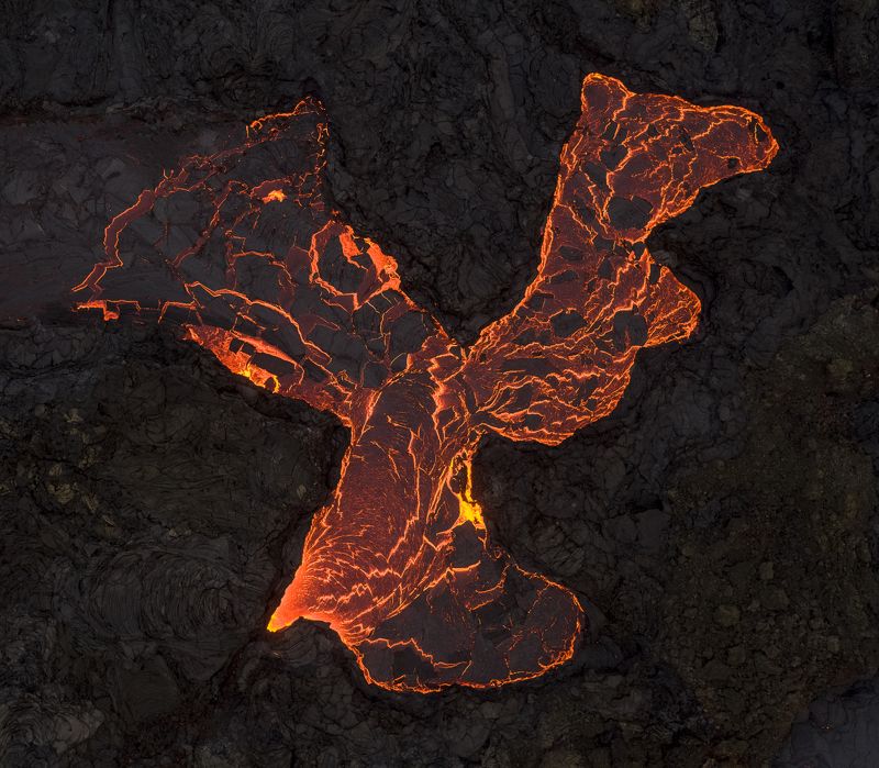 аэрофотосъёмка,aбстракция,кратер извержение вулкан \