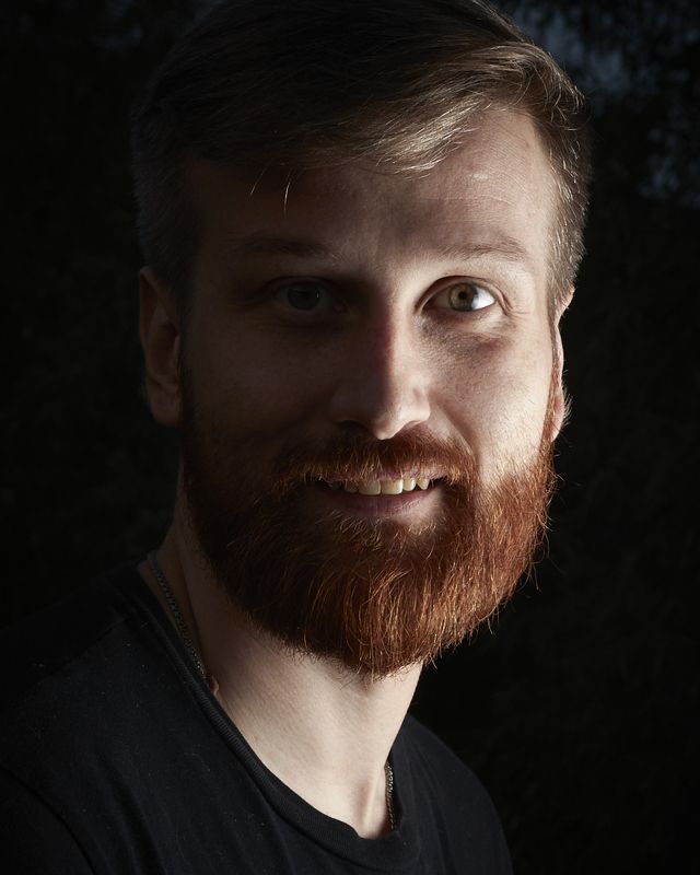 Vertical, Photography, Portrait, Headshot, Mid Adult Men, Looking At Camera, One Person, Human Face, Handsome People, Black Background, Studio Shot, Close-up, Looking, Ильяphoto preview