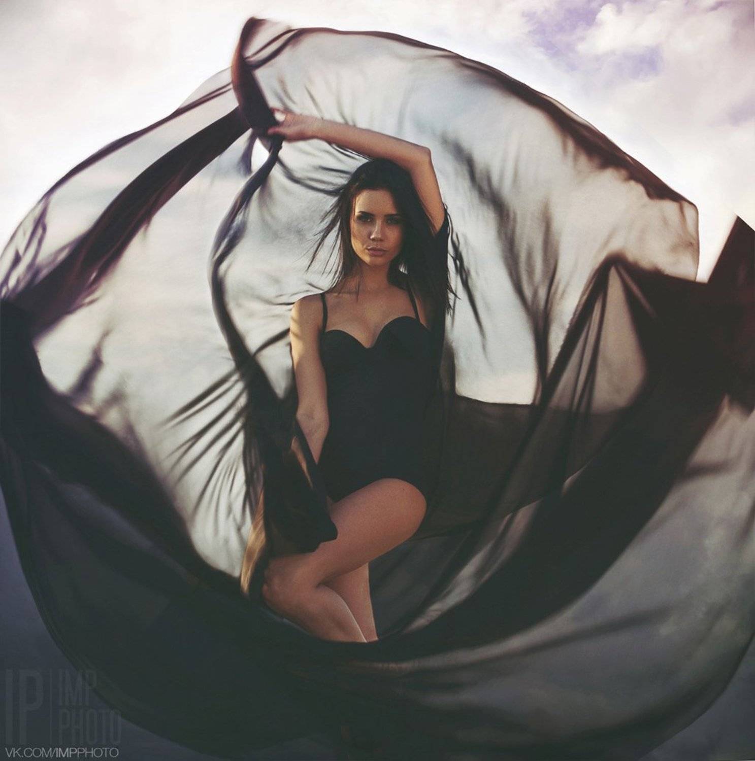 Clouds, Ease, Girl, Woman, Артем Колесник