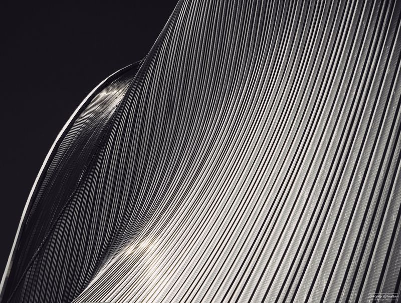 geometry, lines, wave, building, day, light, architecture, city, urban, Moscow, Russia  Волнаphoto preview