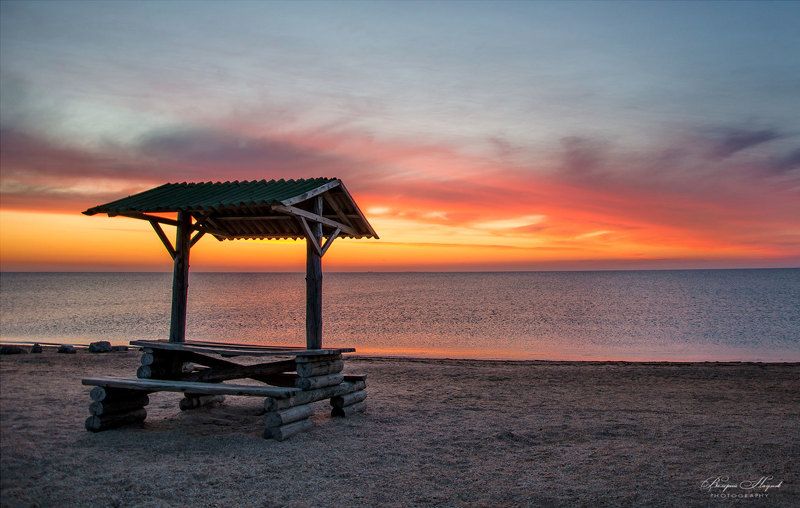 лето, утро, рассвет, утренняя зоря, предрассветный час, небо, облака Утро морскоеphoto preview