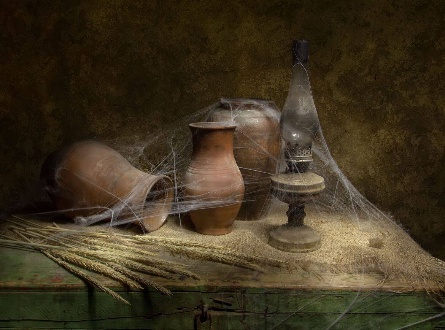 натюрморт, сундук, горлач, кувшин, керосинка, Татьяна Феденкова