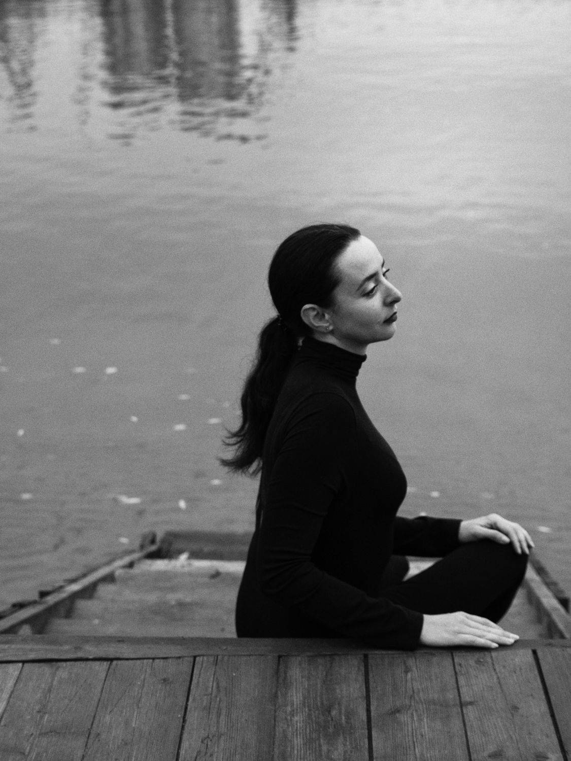 Den där novemberdan. Автор: Elena Beregatnova black and white, monochrome, moscow, russia, portrait, Elena Beregatnova